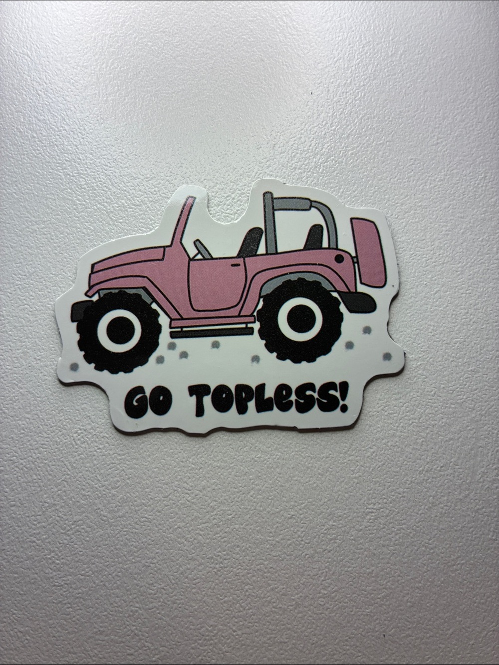 Pink Off-Road Jeep Magnet Funny